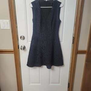 BCBGMaxAzria Navy Sleeveless Mini Dress